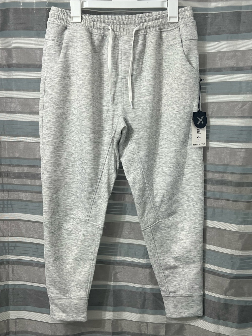 Kenneth Cole Men’s Active Tech Joggers in Alps Gray Heather